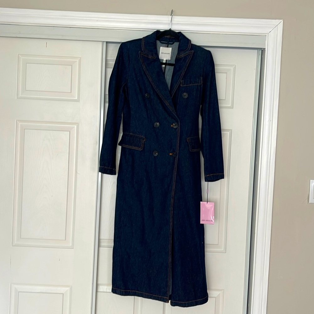 Avec denim long jacket